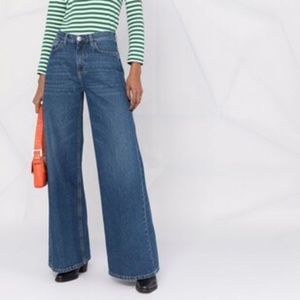 Pinko Wide Leg Jeans Dennis Blue Size 25